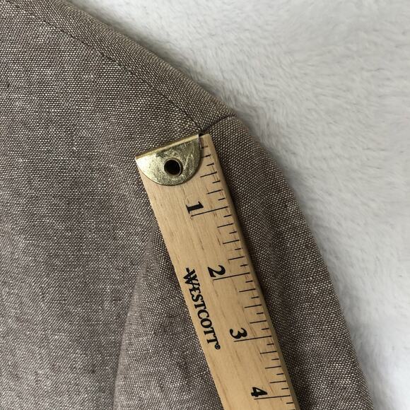 STAFFORD Linen Blend Sport Coat Sz 42L Tan Classic 2-Button Blazer‎ Jacket EUC - Picture 11 of 16